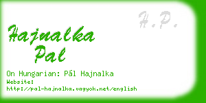 hajnalka pal business card